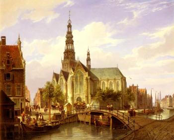 科內利斯 尅裡斯蒂安 Dommelshuizen A Capriccio View Of Amsterdam 科內利斯 尅裡斯蒂安 Dommelshuizen A Capriccio View Of Amsterdam